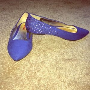 Never worn royal blue flats